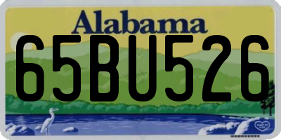 AL license plate 65BU526