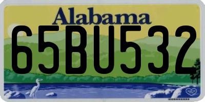 AL license plate 65BU532