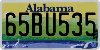AL license plate 65BU535