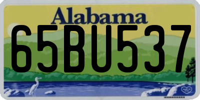 AL license plate 65BU537