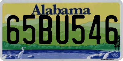 AL license plate 65BU546