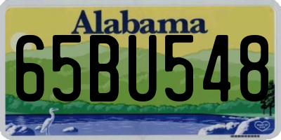 AL license plate 65BU548