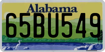 AL license plate 65BU549