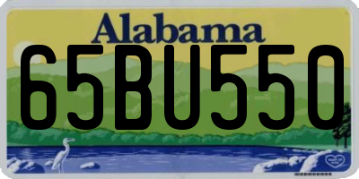 AL license plate 65BU550