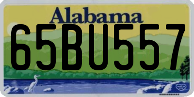 AL license plate 65BU557