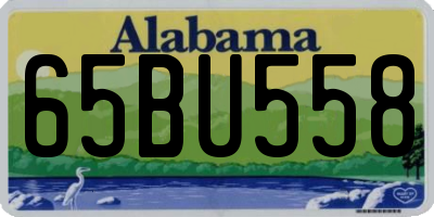 AL license plate 65BU558