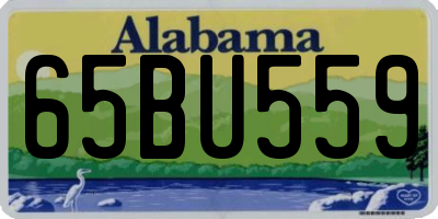 AL license plate 65BU559