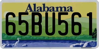 AL license plate 65BU561