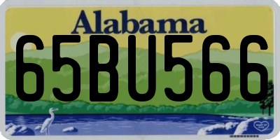 AL license plate 65BU566