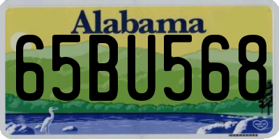 AL license plate 65BU568