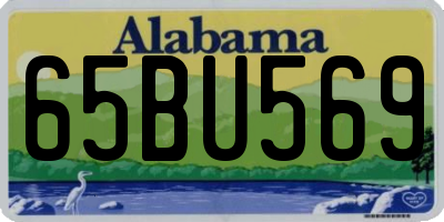 AL license plate 65BU569