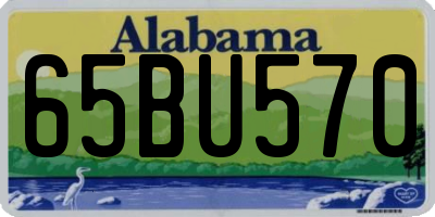 AL license plate 65BU570