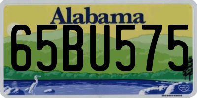 AL license plate 65BU575