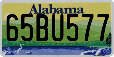 AL license plate 65BU577