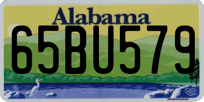 AL license plate 65BU579