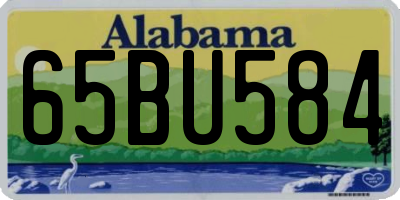 AL license plate 65BU584