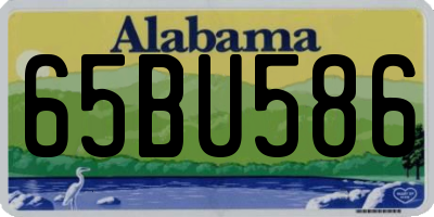 AL license plate 65BU586