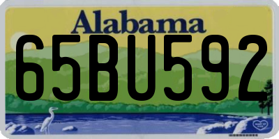 AL license plate 65BU592