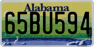 AL license plate 65BU594