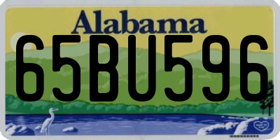 AL license plate 65BU596