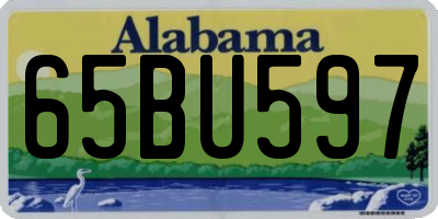 AL license plate 65BU597
