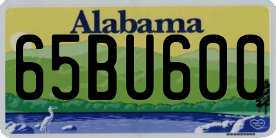 AL license plate 65BU600