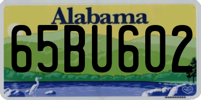 AL license plate 65BU602
