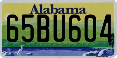 AL license plate 65BU604