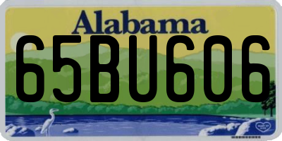 AL license plate 65BU606