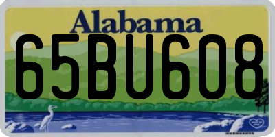 AL license plate 65BU608