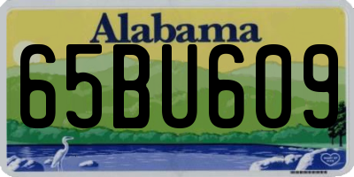 AL license plate 65BU609