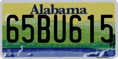 AL license plate 65BU615