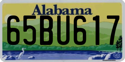 AL license plate 65BU617