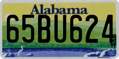 AL license plate 65BU624