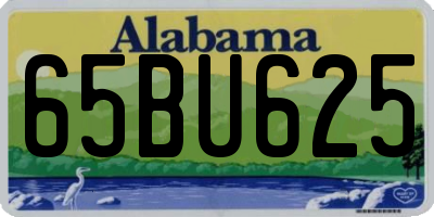 AL license plate 65BU625