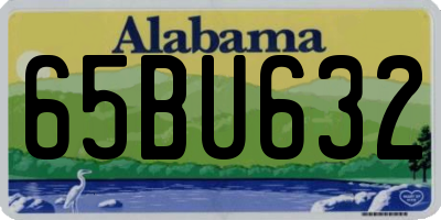 AL license plate 65BU632