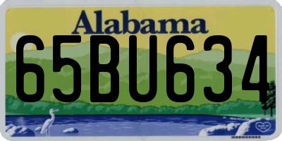AL license plate 65BU634
