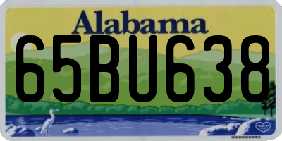 AL license plate 65BU638