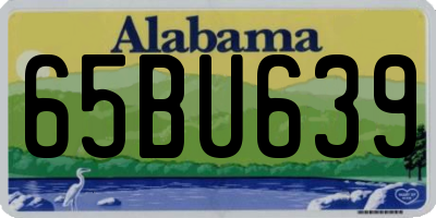 AL license plate 65BU639