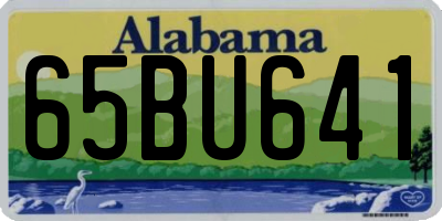 AL license plate 65BU641