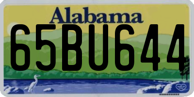 AL license plate 65BU644