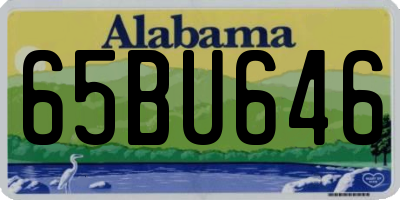 AL license plate 65BU646