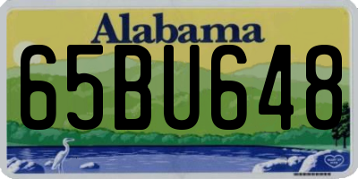 AL license plate 65BU648