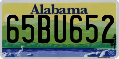 AL license plate 65BU652