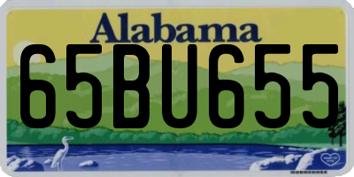 AL license plate 65BU655