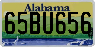 AL license plate 65BU656