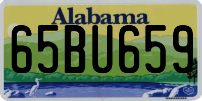 AL license plate 65BU659