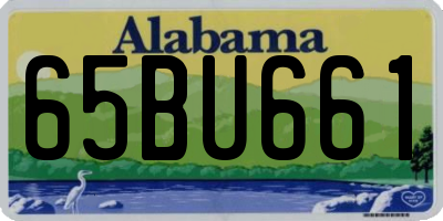 AL license plate 65BU661