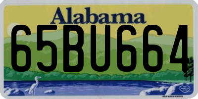 AL license plate 65BU664
