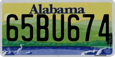 AL license plate 65BU674